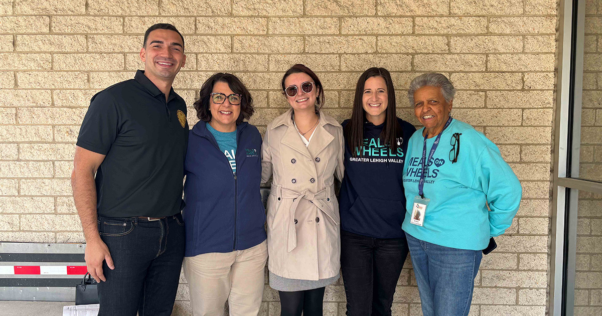 Senator Nick Miller Walks-A-Day in the Life of a Meals on Wheels Greater Lehigh Valley Volunteer