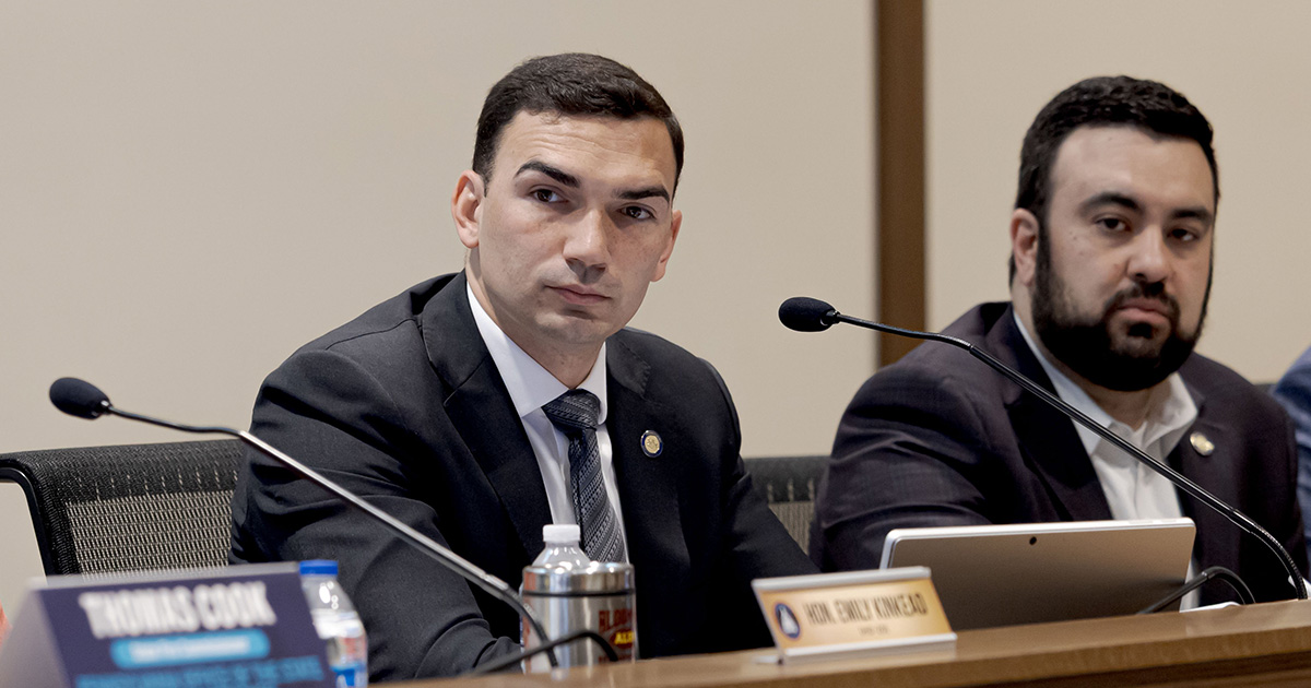 Senators Nick Pisciottano and Nick Miller