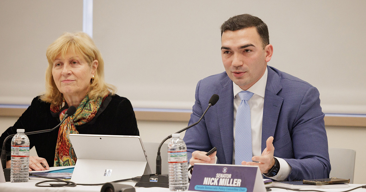 Senators Judy Schwank and Nick Miller