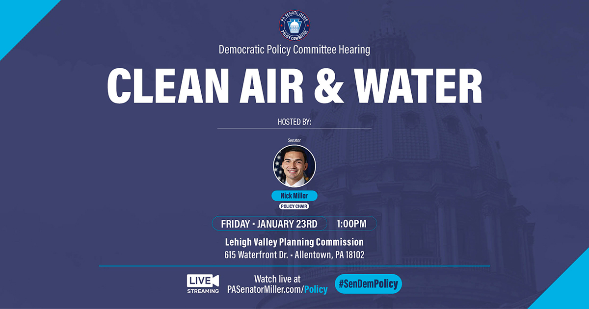 Policy Hearing - Clean Air & Water