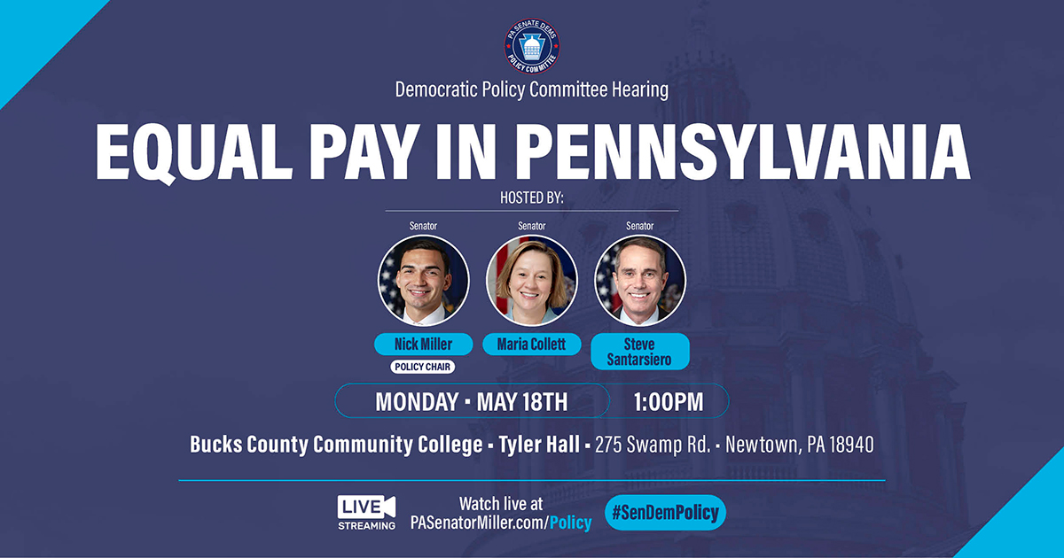 Policy Hearing - Equal Pay in Pennsylvania - May 18, 2026