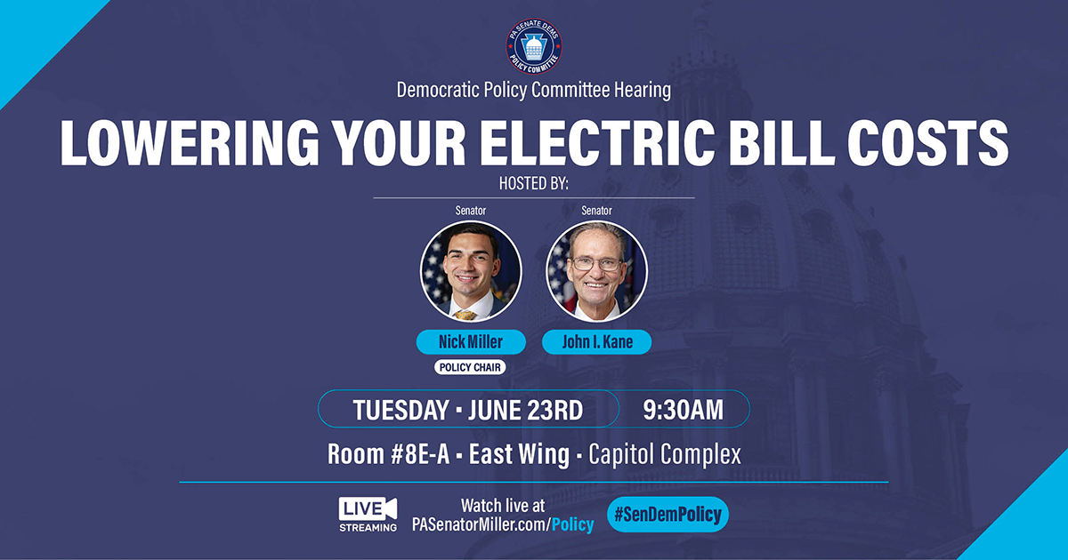 Policy Hearing - Lowering Your Electric Bill Costs