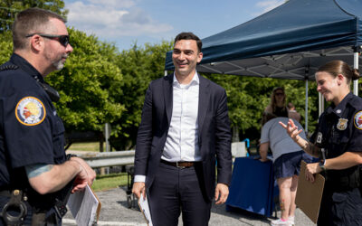 Sen. Nick Miller Held Damaged License Plate Replacement Event and Grant Announcement for Catasauqua Police Department