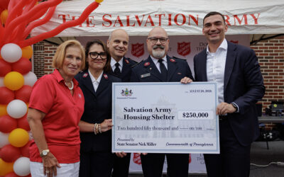 Sen. Nick Miller Presented The Salvation Army with $250,000 Check at 22nd Annual Backpack Giveaway & Community Street Fair