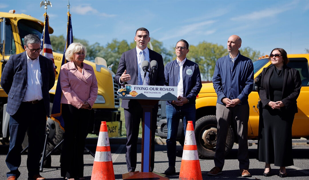 Senator Nick Miller and Gov. Shapiro