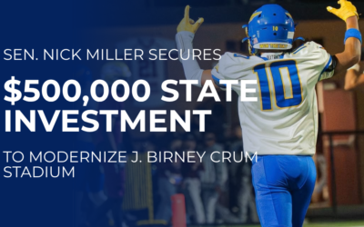 Sen. Nick Miller Secures $500,000 State Investment to Modernize J. Birney Crum Stadium